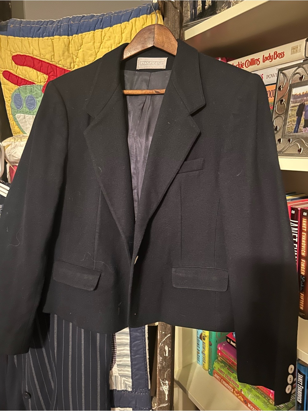 Evan Picone Navy Tailored Blazer